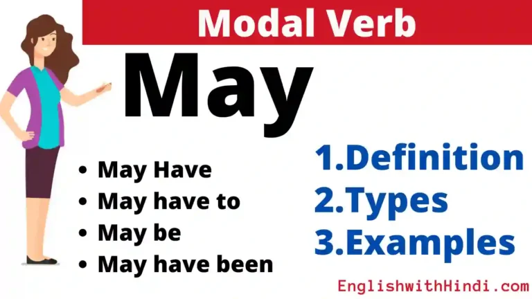 Use of May in Hindi - Examples, Rules and Exercise ( May का प्रयोग हिंदी में )